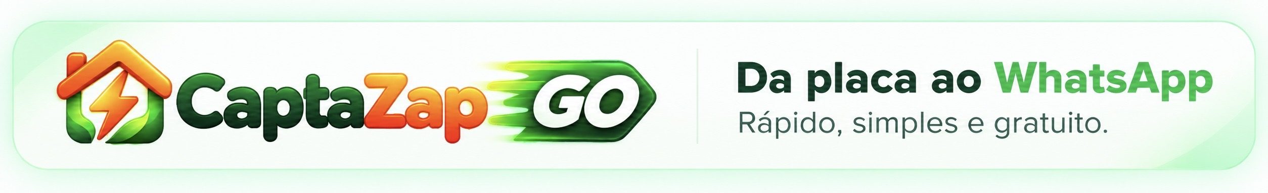 CaptaZap Go — Da placa ao WhatsApp